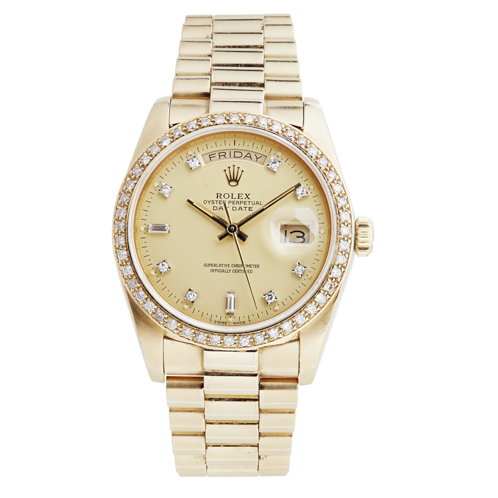 Gold Rolex watch